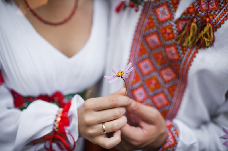 Groom in forest wedding attire